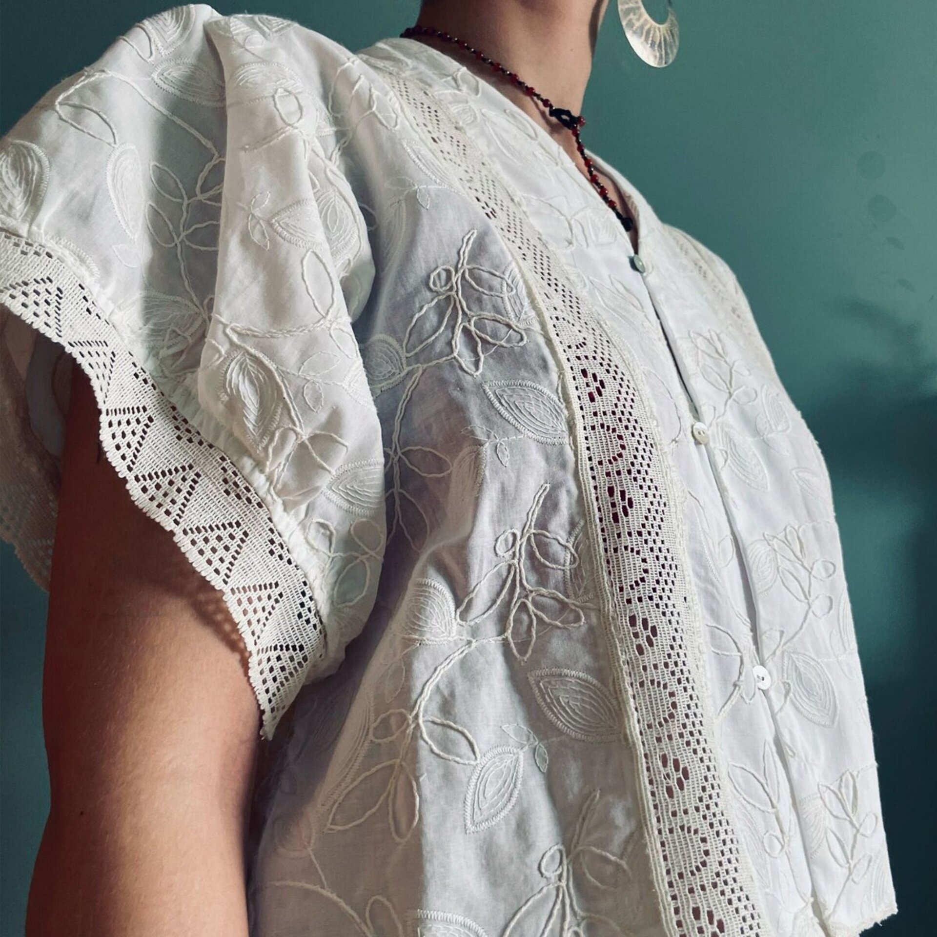 CAMISA ALGODÓN BORDADO - 5