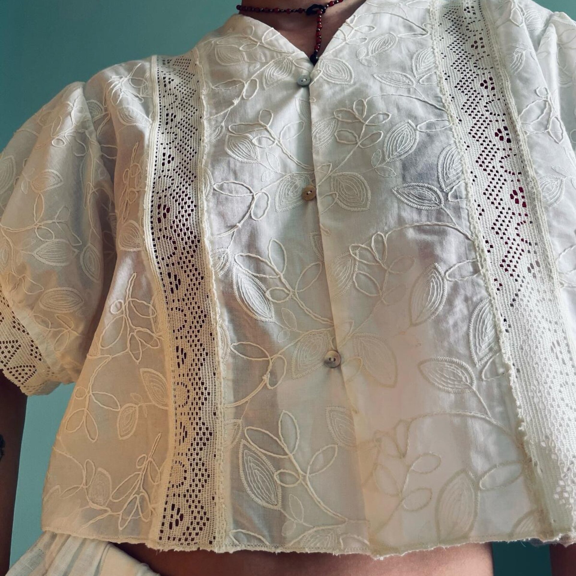 CAMISA ALGODÓN BORDADO - 13