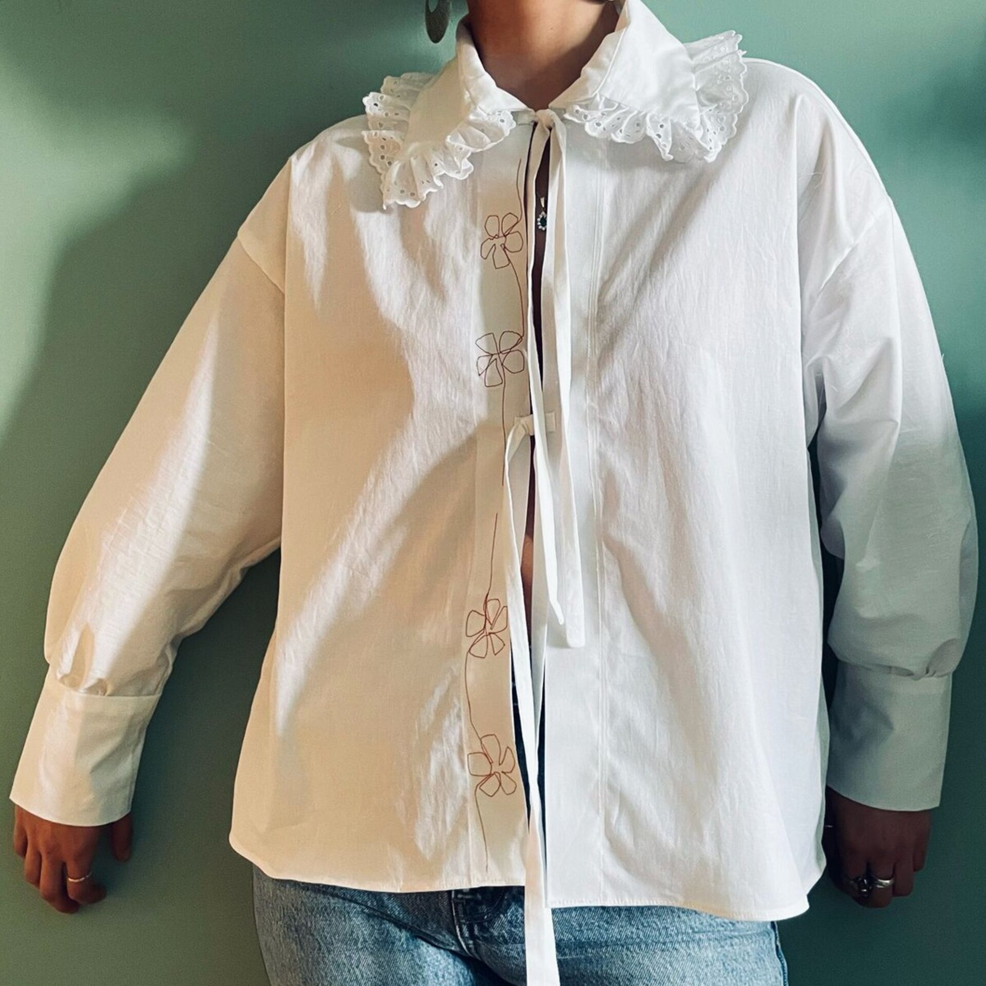 CAMISA ALGODÓN BORDADA - 3