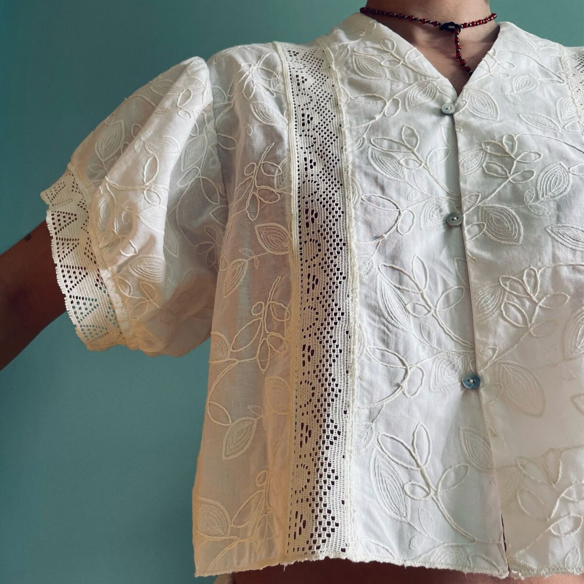 CAMISA ALGODÓN BORDADO - 2